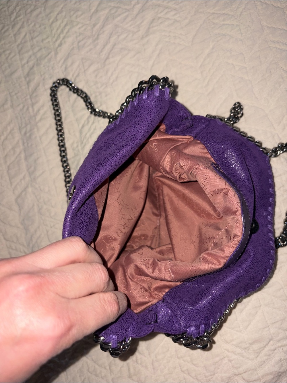 Stella McCartney Purple Mini Falabella - Picture 4 of 4
